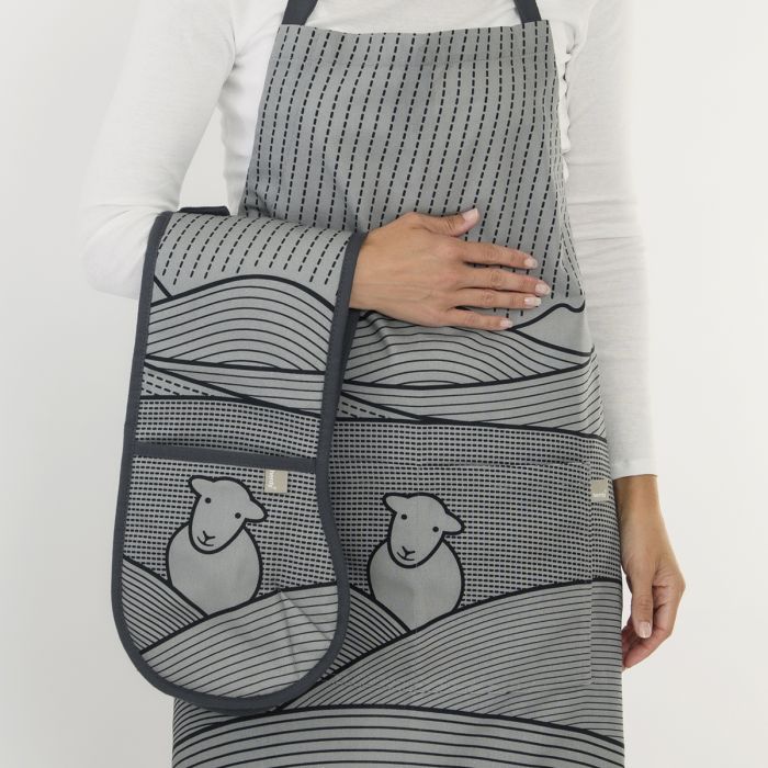 Line Oven Glove - Dark Grey - Image 3