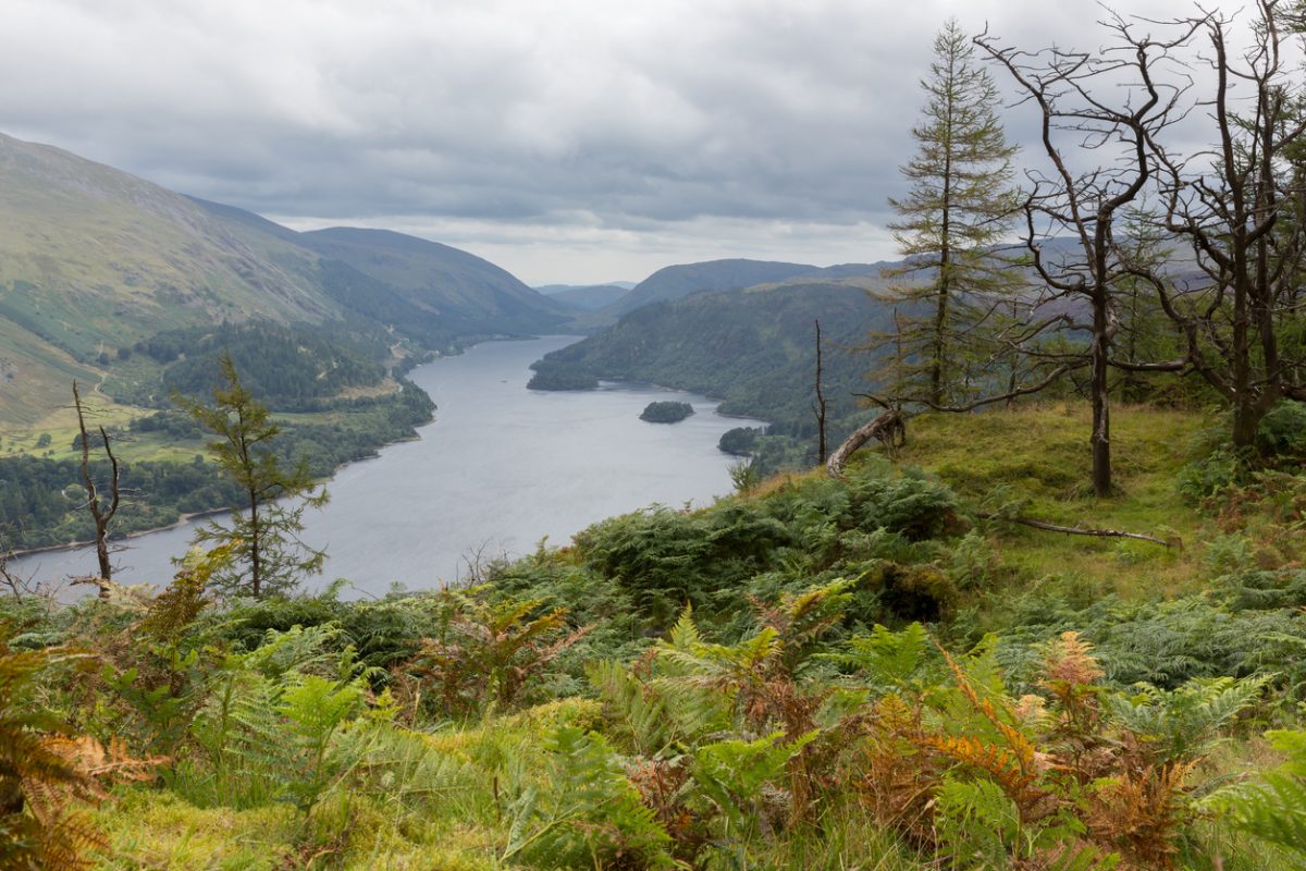 View of Thirlmere from Raven Crag, Lake District 
