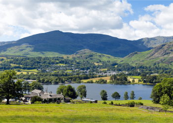 View of Coniston and Coniston Water