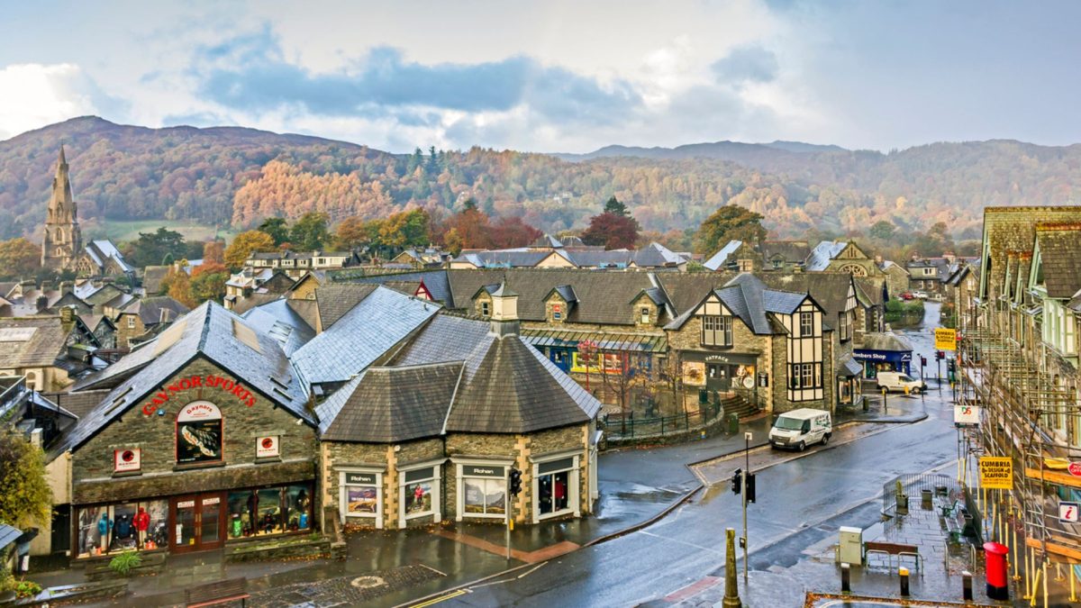 View of Ambleside in winter
