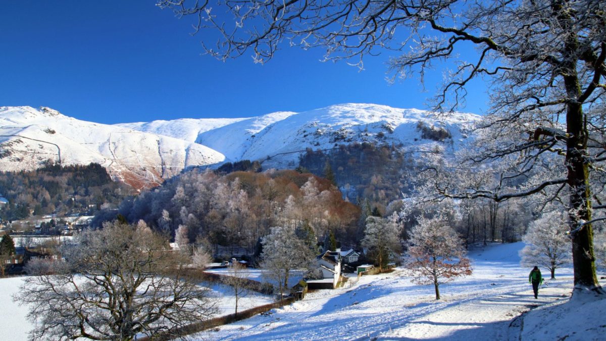 View of Grasmere at winter 